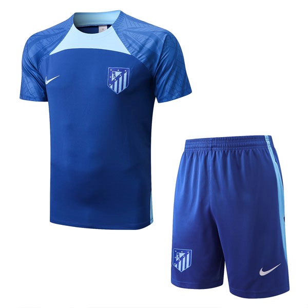 Trainingsshirt Atletico Madrid Komplett-Set 2022-2023 Blau